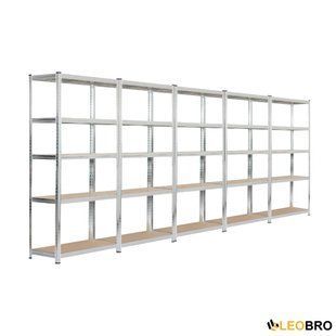 Стелаж FunFit 180 х 450 х 40см, 175кг/полиця, 5 полиць 9235 фото